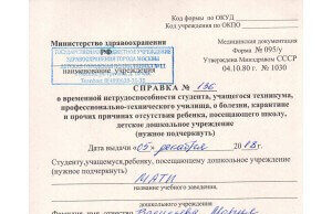 Виды справок о болезни