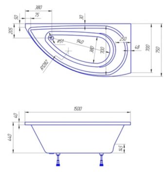 Как подобрать оптимальный размер акриловой угловой ванны в маленькую квартиру