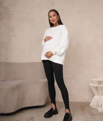 С чем носить лосины для беременных?