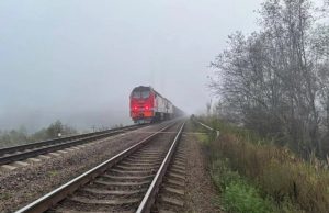 Опубликованы кадры с места взрыва на ж/д путях у станции Плюсса под Псковом