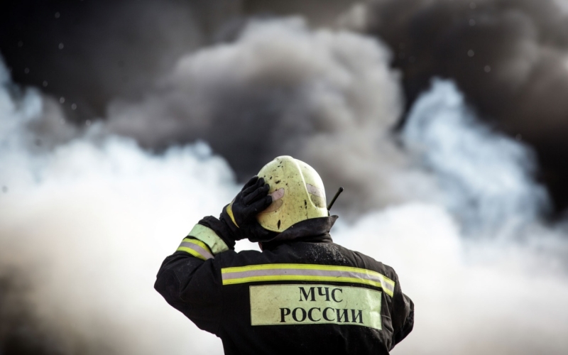 В Абинске из-за падения обломков БПЛА произошел пожар на предприятии